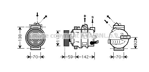 AVA QUALITY COOLING Компрессор, кондиционер AIK270